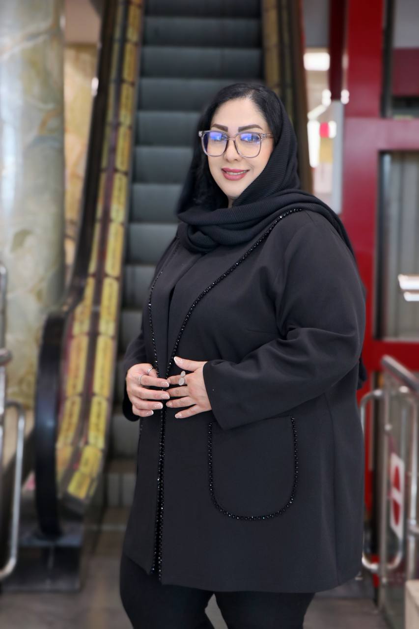 کت زنانه سایز بزرگ کریستال دوزی کد 269