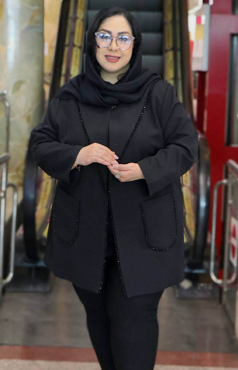 کت زنانه سایز بزرگ کریستال دوزی کد 269