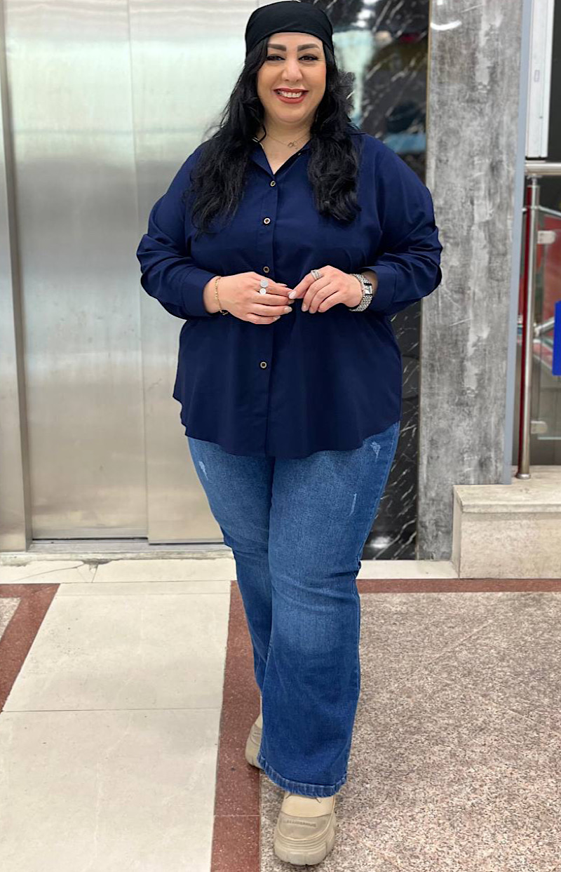 شومیزمانتویی سایزبزرگ مدل بیسیک کد 416