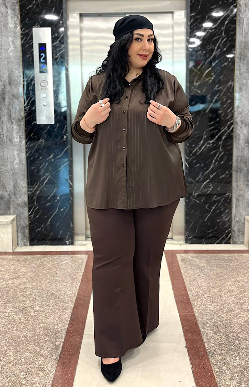 شومیز سایزبزرگ مدل ارمانی دیپلمات 410