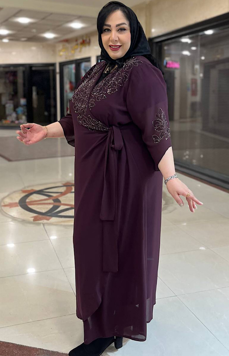 ماکسی سایزبزرگ مجلسی  مدل نگین کد 420