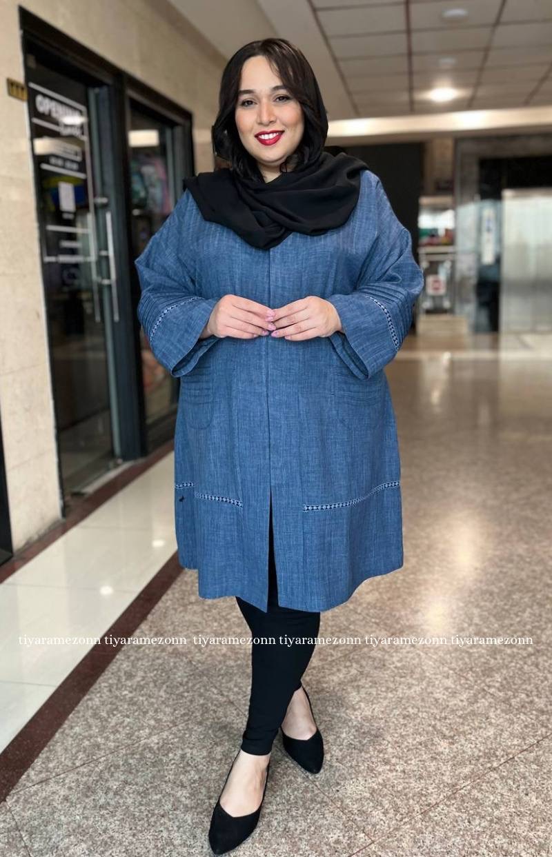مانتو لینن زنانه سایز بزرگ