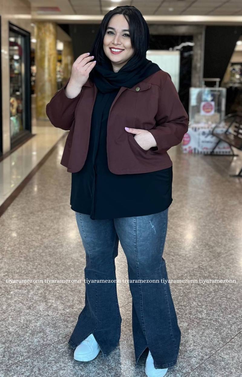 کراپ کت زنانه شیک