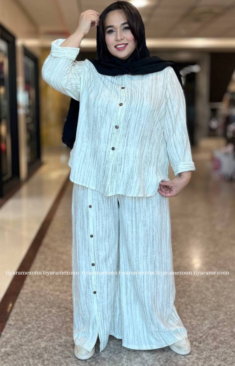 انواع ست شومیز و شلوار سایز بزرگ