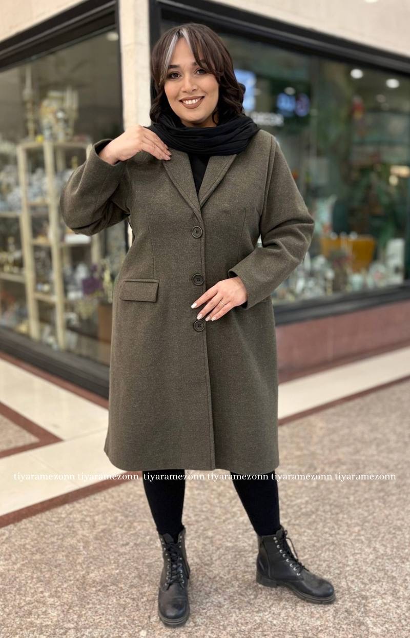 نحوه استایل کردن پالتو سایز بزرگ زنانه