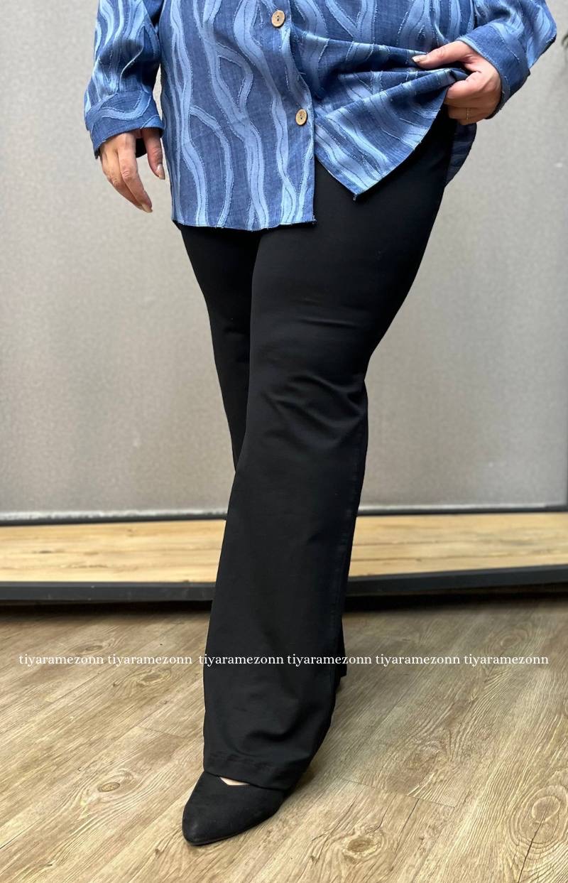 شلوار سایز بزرگ زنانه؛ راحتی و استایل شیک در کنار هم