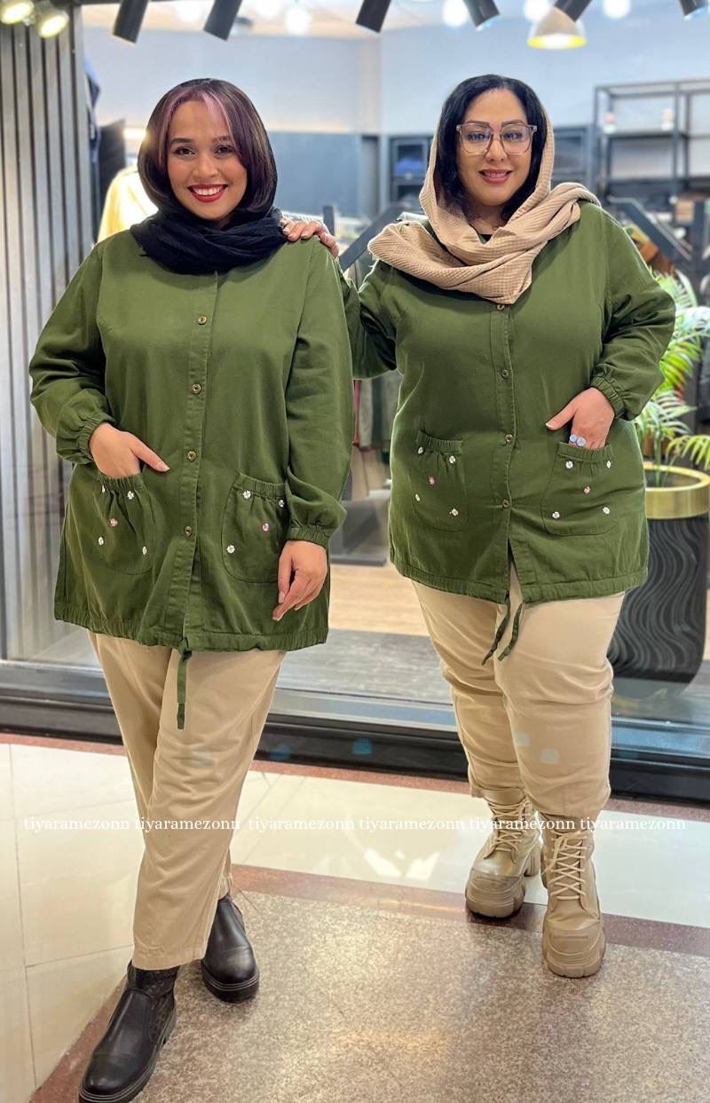 نحوه استایل کردن مانتو سایز بزرگ زنانه