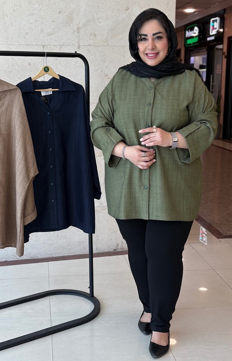 شومیز سایزبزرگ مدل پشت پیلی شیلا کد 489