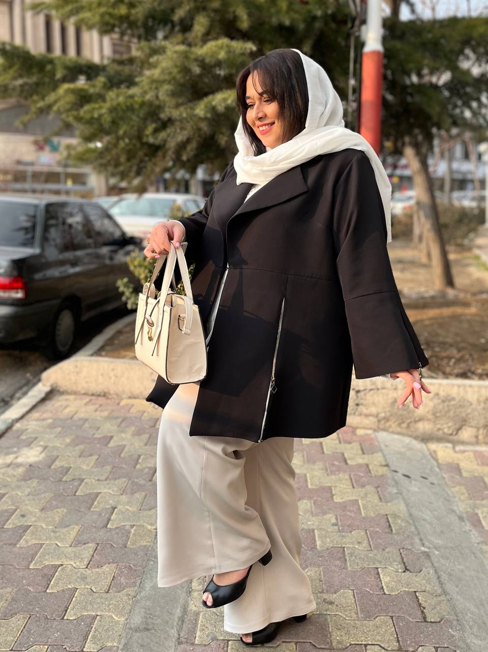 کت تک زنانه سایزبزرگ زیپ دار کد092