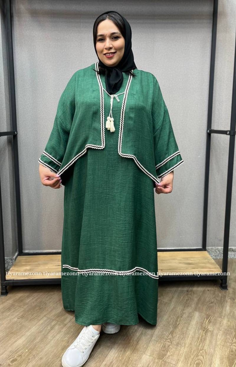 ست سایزبزرگ جلیقه سارافون کد 222