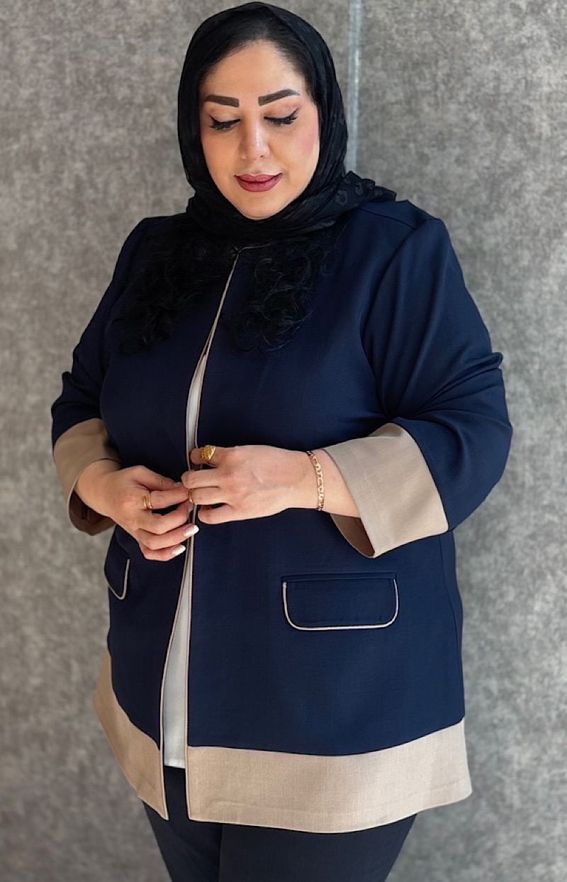 کت زنانه سایزبزرگ مدل زیبارو کد 426