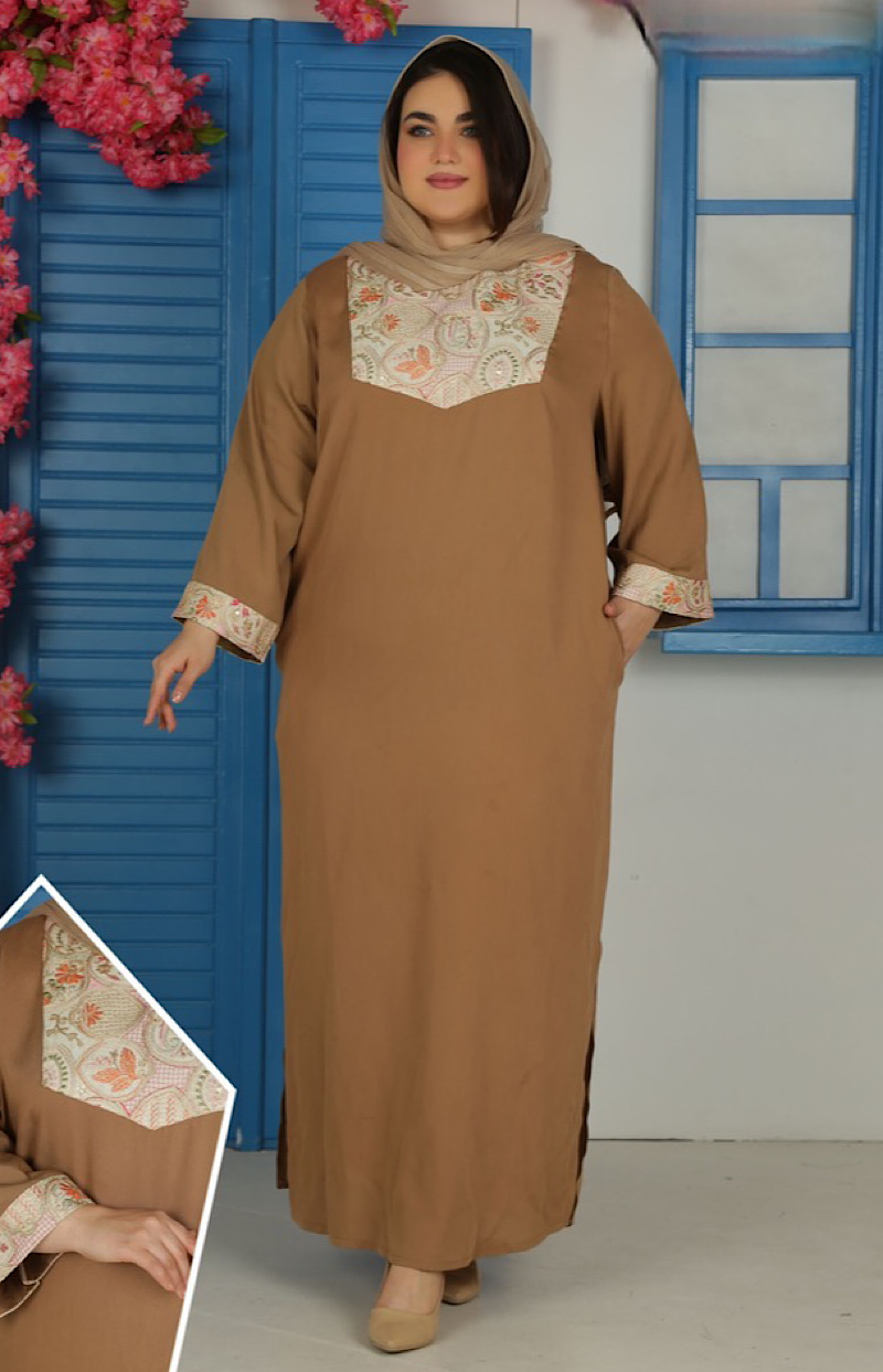 پیراهن سایز بزرگ مدل سنتی کد 438