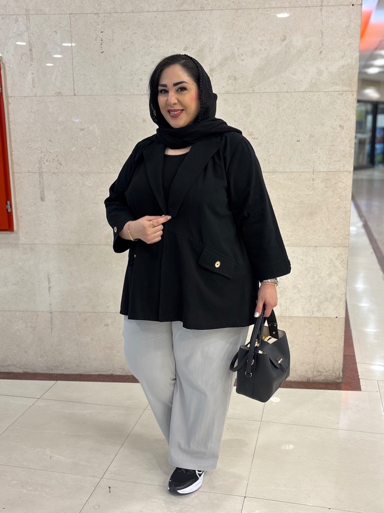 کت سایزبزرگ زنانه لینن کد 480