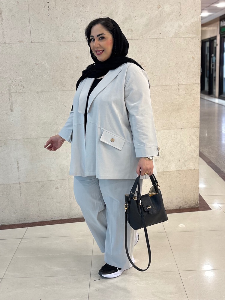 کت سایزبزرگ زنانه لینن کد 480