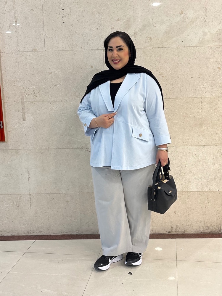کت سایزبزرگ زنانه لینن کد 480