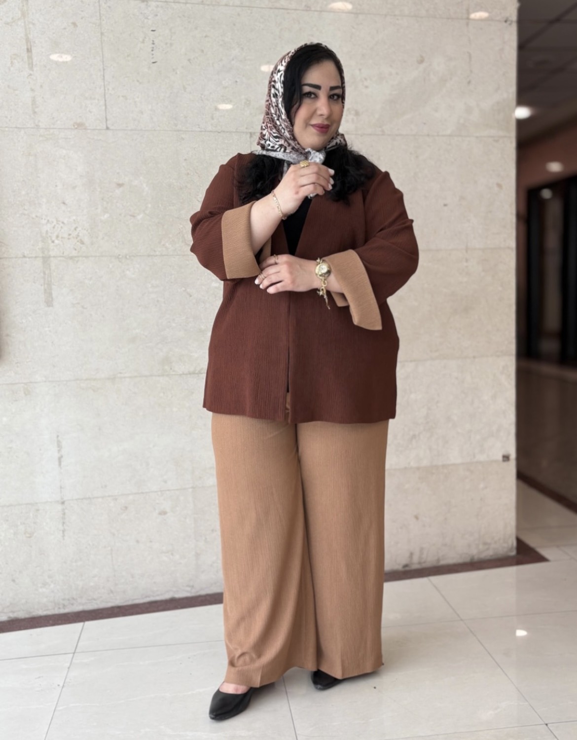 شلوار سایز بزرگ بگ تابستونی ریزشی مدل لیندا کد 492