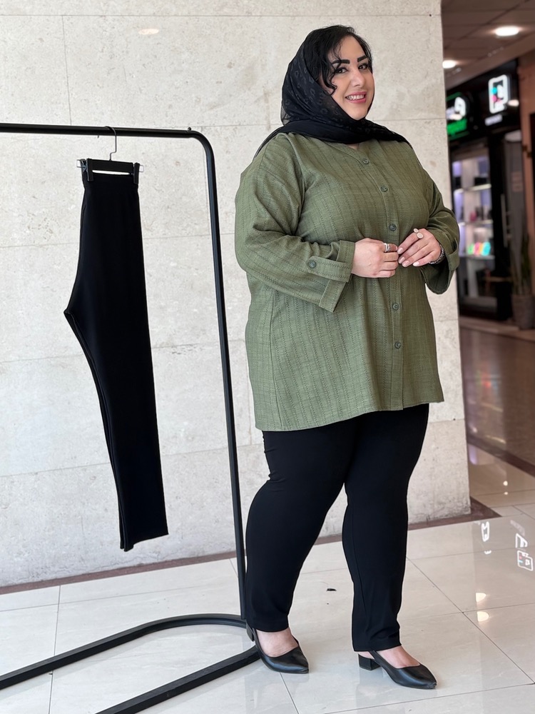 شلوار سایز بزرگ راسته لاکرا کد 495