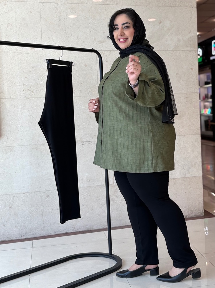 شلوار سایز بزرگ راسته لاکرا کد 495