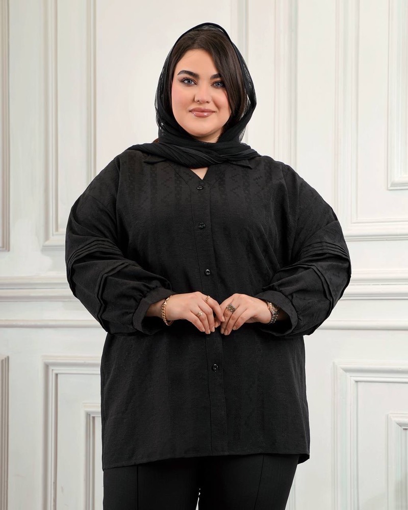 شومیز سایزبزرگ مدل راشین کد 523