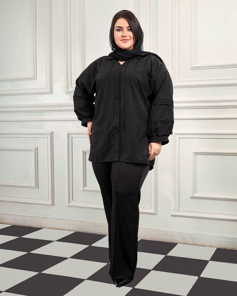 شومیز سایزبزرگ مدل راشین کد 523