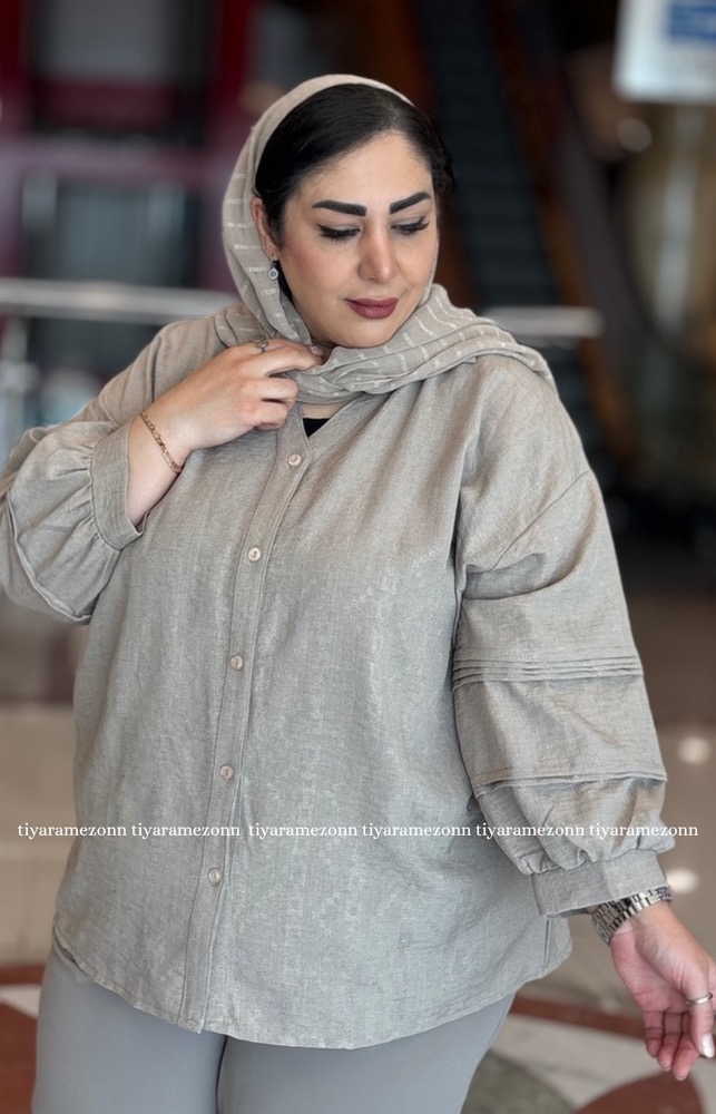شومیز سایزبزرگ مدل راشین کد 523