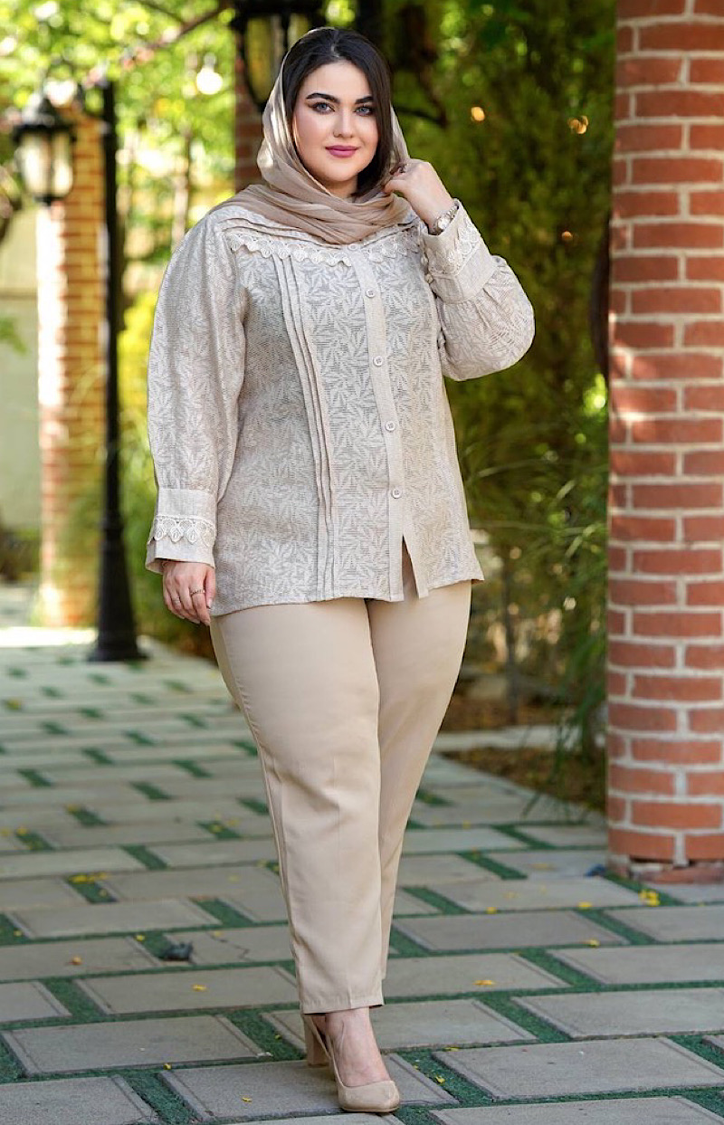 شومیز سایزبزرگ مدل کسمه کد 539