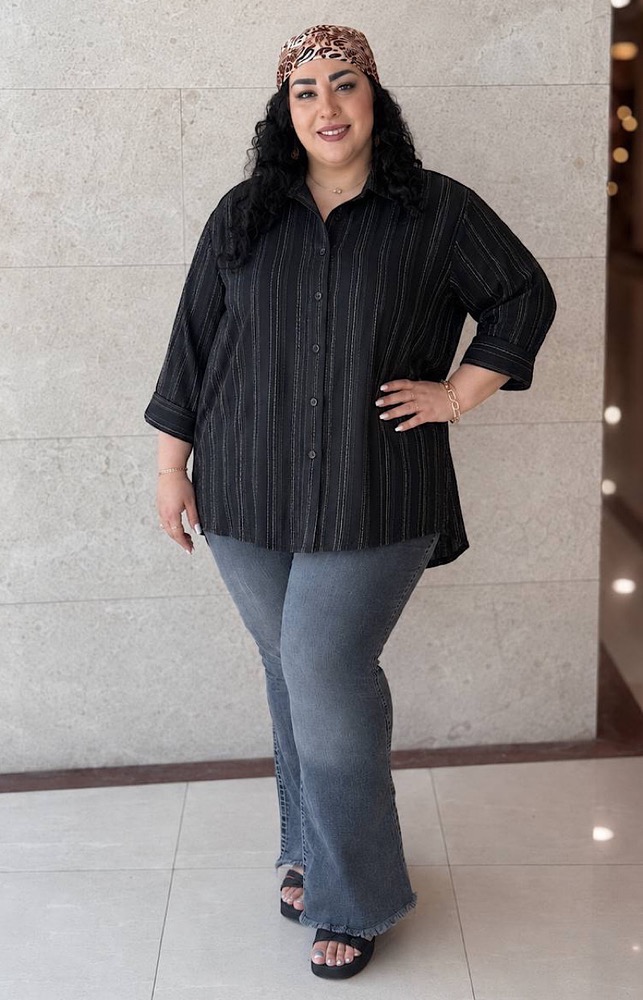 شومیز سایز بزرگ مدل فروزان کد 556