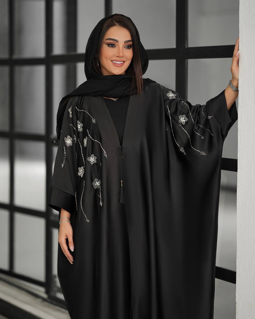 عبا سایزبزرگ  مدل  گل  رازقی کد 588