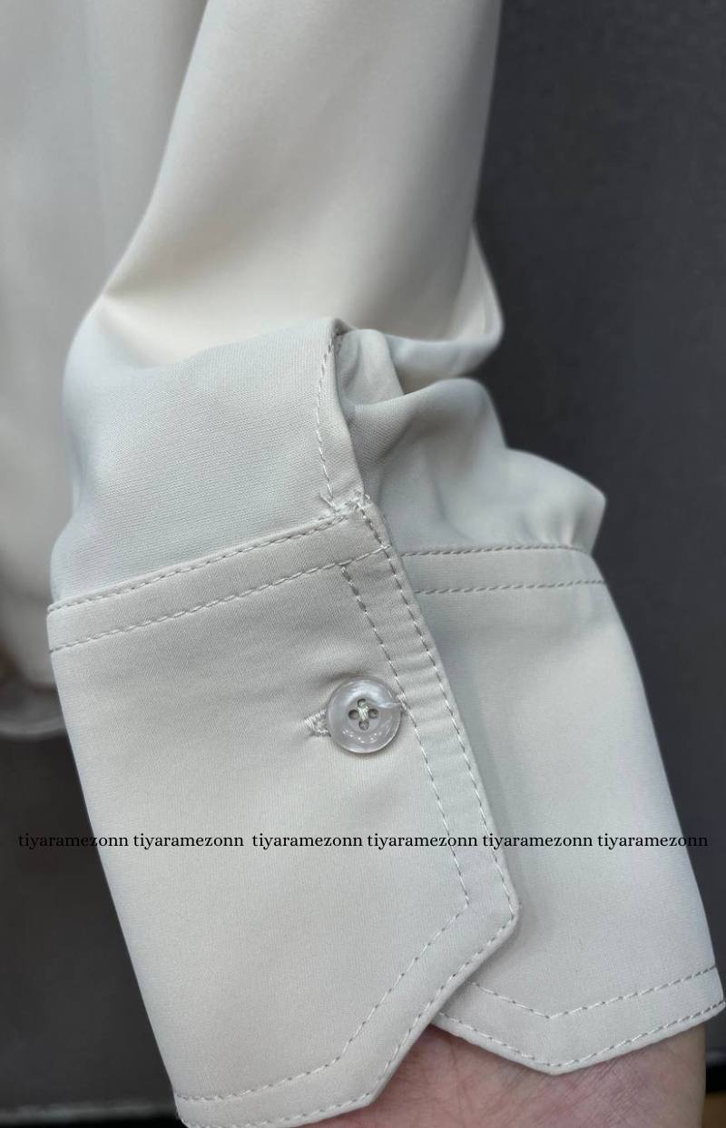 شومیز سایزبزرگ ژاکلین پشت پاپیونی کد 585