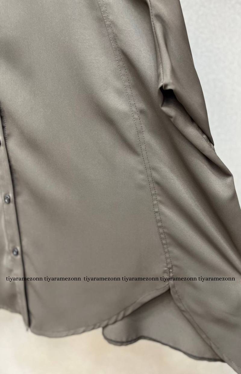 شومیز سایزبزرگ ژاکلین پشت پاپیونی کد 585