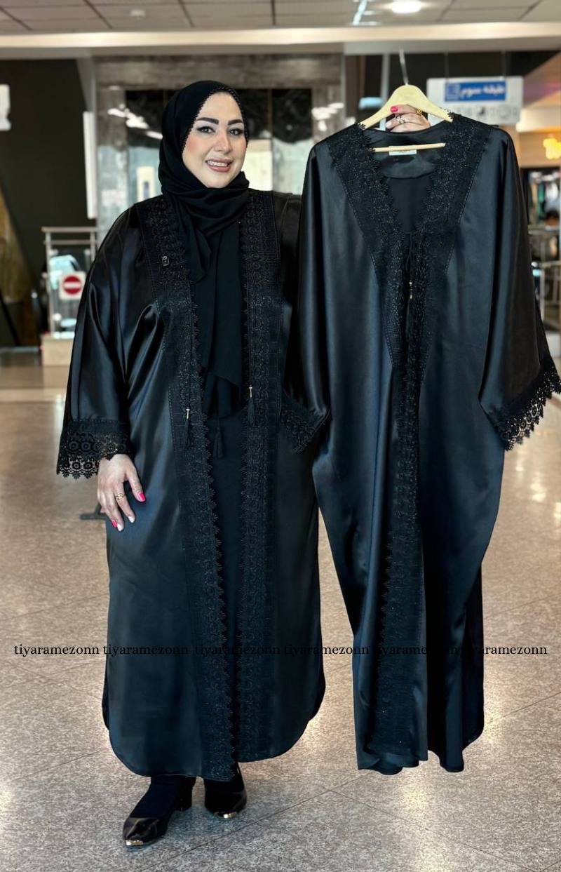 عبا سایزبزرگ مدل گل ساتن شاین کد 587