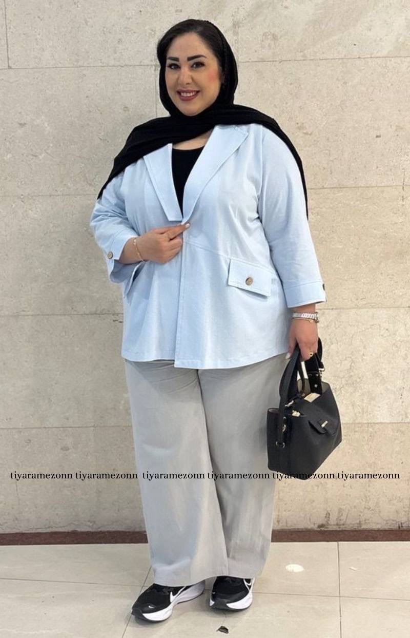 کت سایزبزرگ لینن  سری جدید کد 600