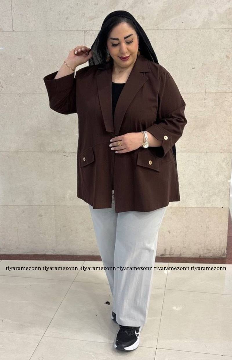 کت سایزبزرگ لینن  سری جدید کد 600
