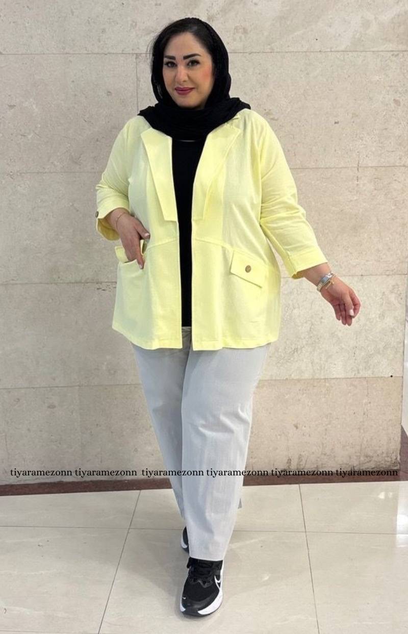کت سایزبزرگ لینن  سری جدید کد 600