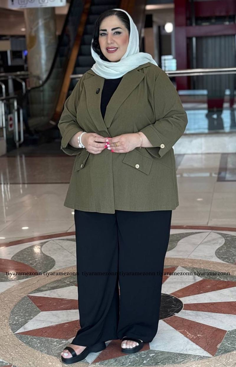 کت سایزبزرگ لینن  سری جدید کد 600