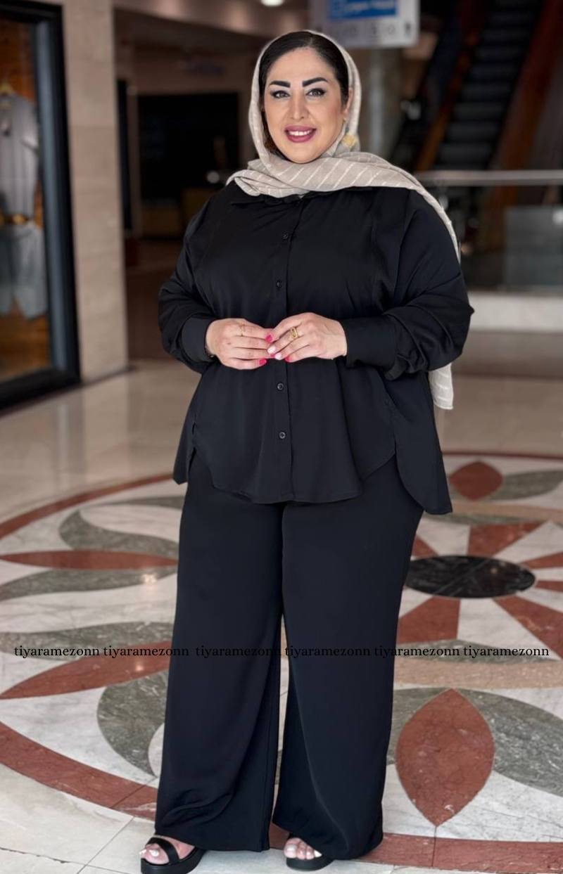 شلوار بگ سایز بزرگ مدل کاترین کد 597