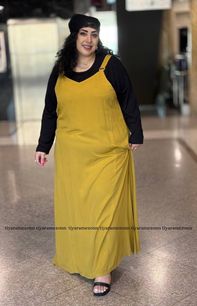 پیراهن  سایز بزرگ مدل  سگک دار ساحل کد 561
