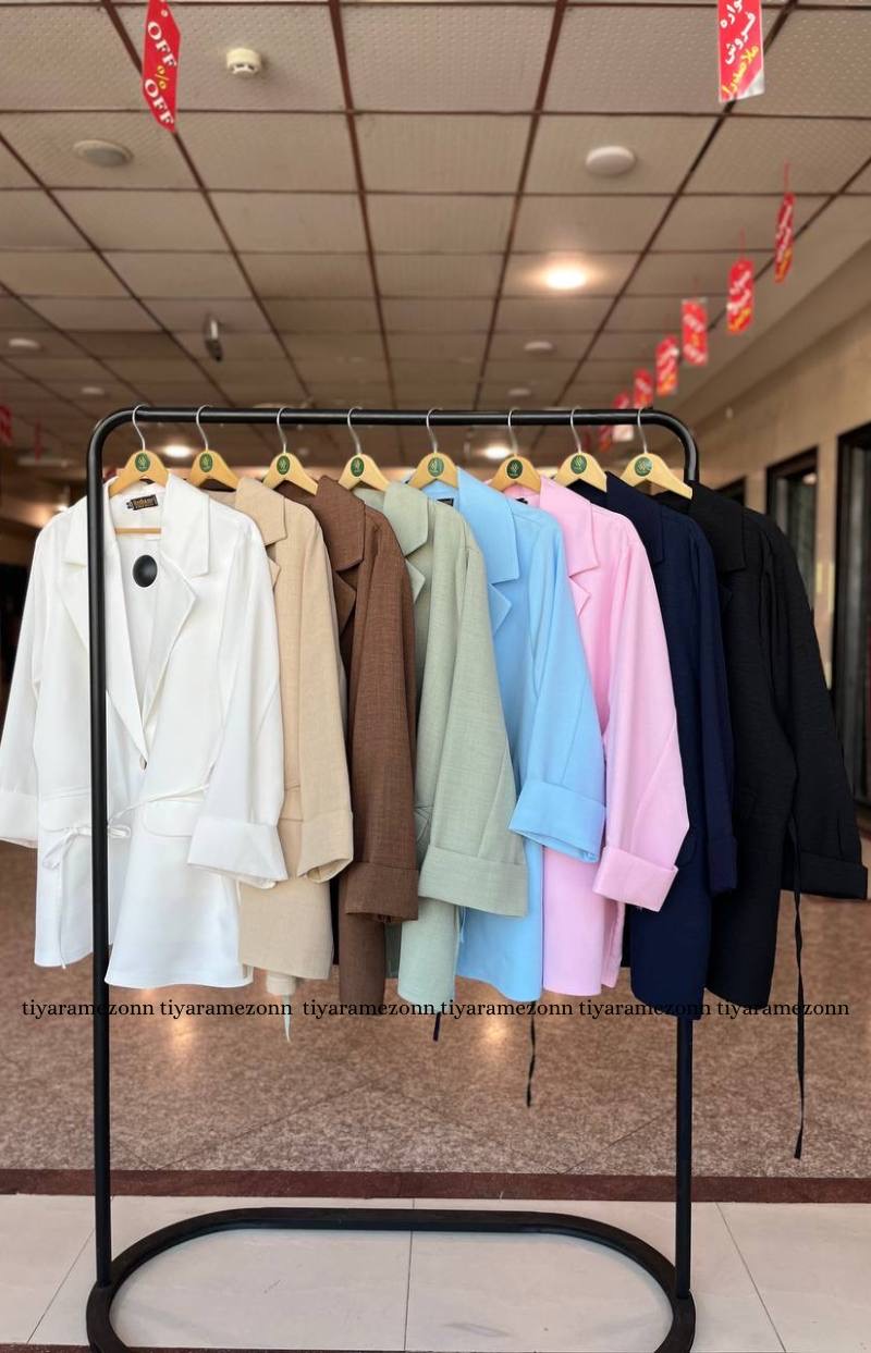 کت سایزبزرگ لینن  پری زارا کد 607