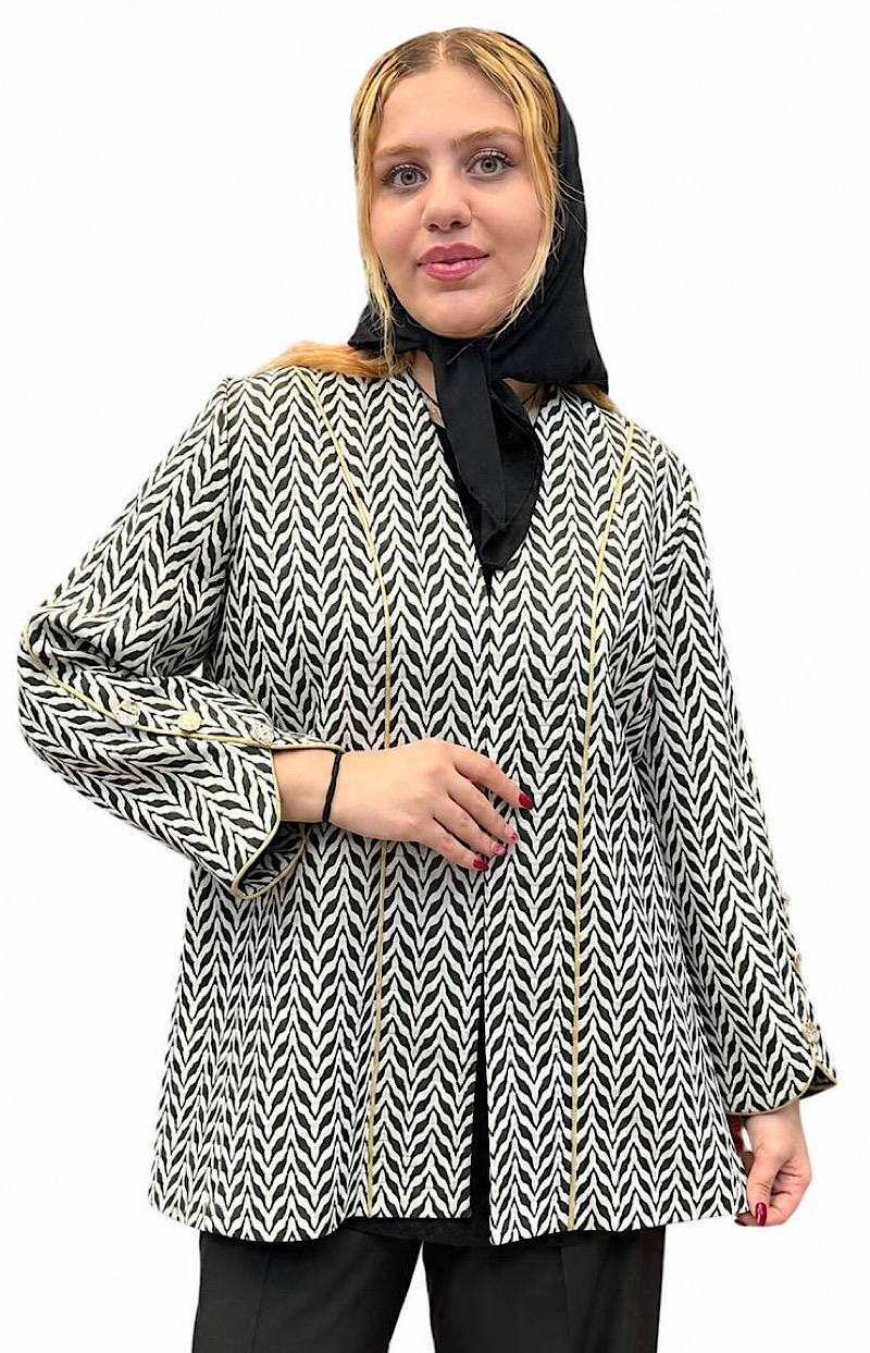 کت سایزبزرگ  مدل  تمام ژاکارد کد 621