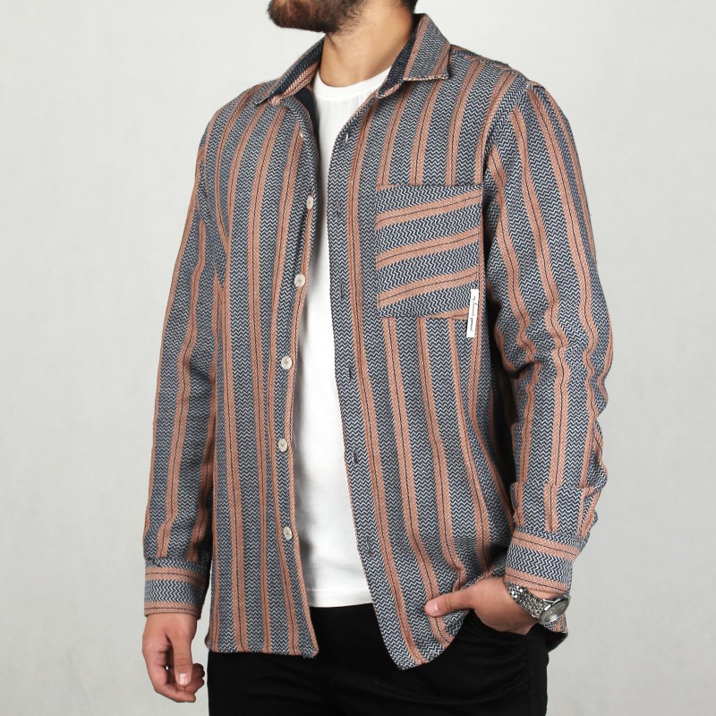 پیراهن مردانه پشمی تک جیب مراکش