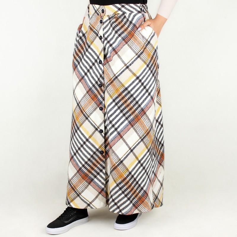 دامن زنانه پشمی جیب دار NIZEL