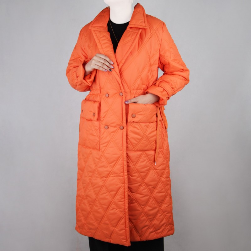 کاپشن زنانه بلند نارنجی M2