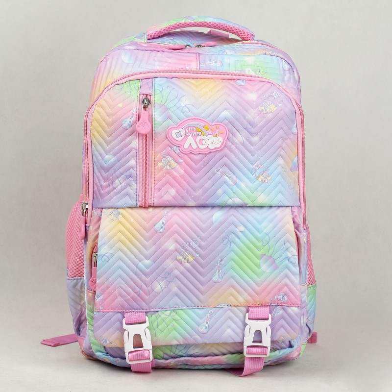 کیف و کوله پشتی دبستانی طرح اقیانوس صورتی