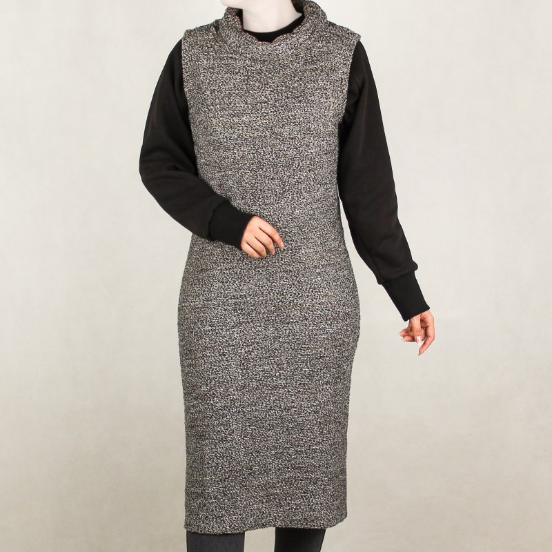 سارافون پاییزه زنانه بلند بافت