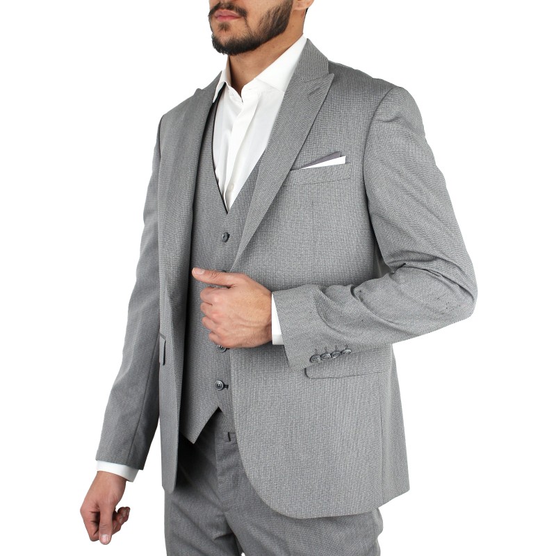 کت و شلوار SAVARA تک دکمه طوسی