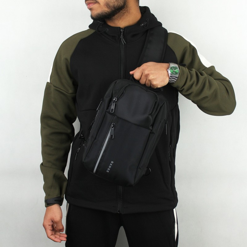 کیف دوشی مردانه مشکی BANGE