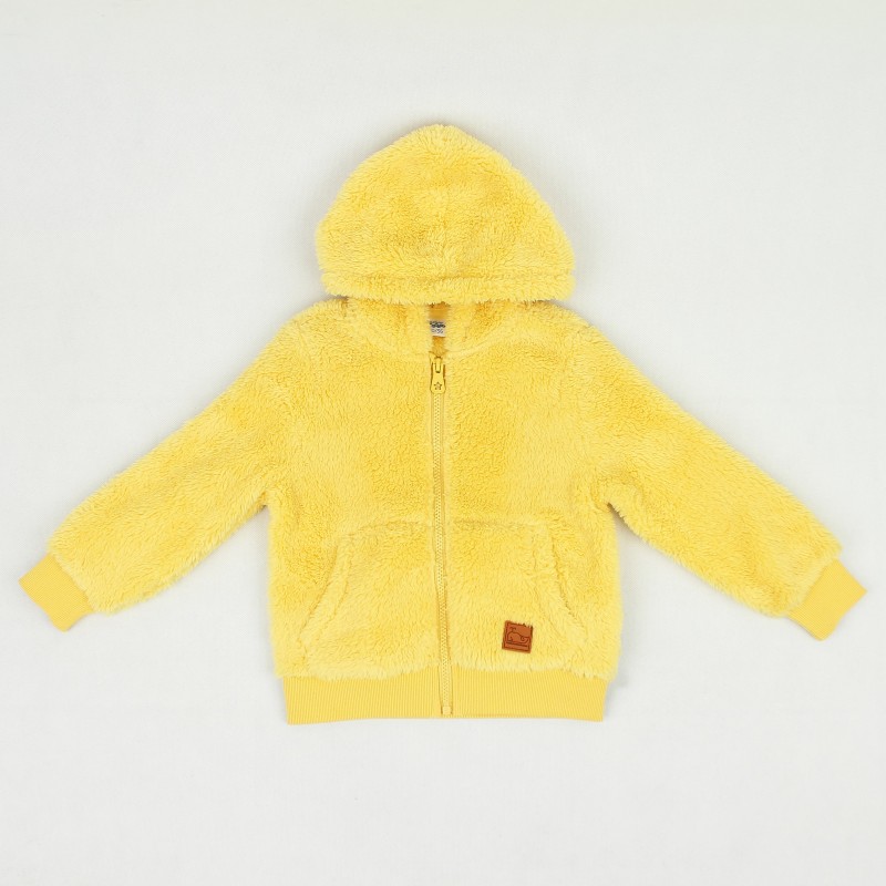 کاپشن بچه گانه تدی بالنو زرد