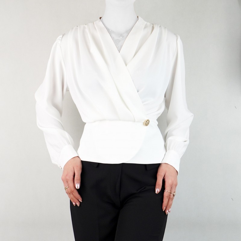 شومیز زنانه دکمه دار یقه هفت نیزل