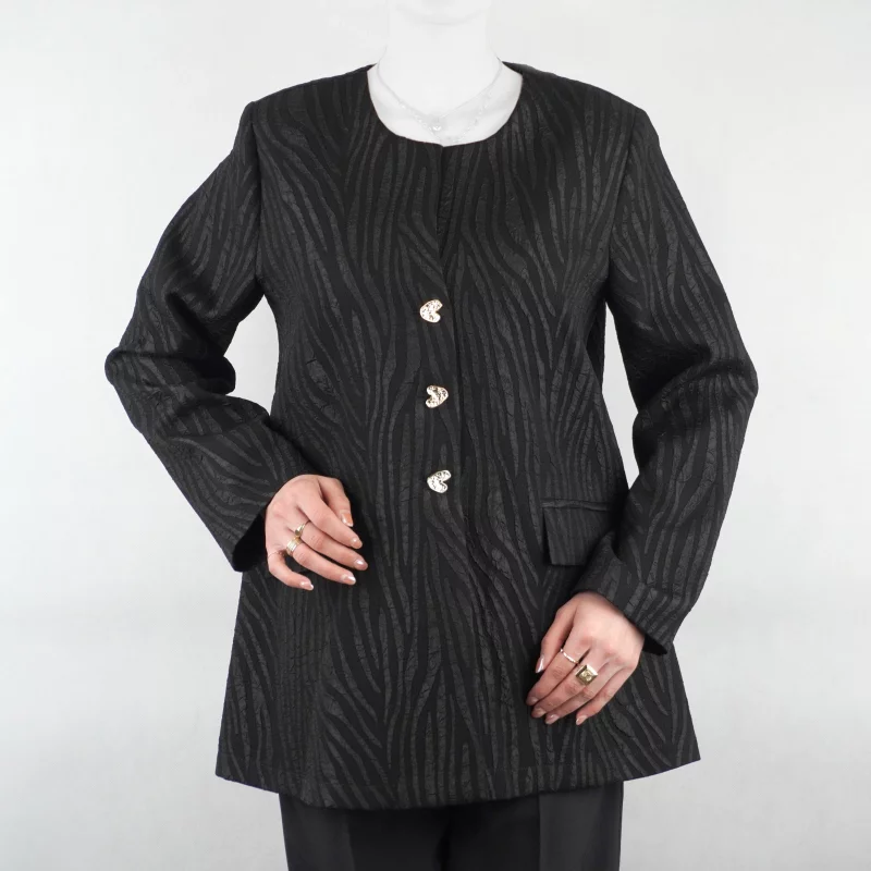 مانتو کتی زنانه سه دکمه یقه گرد