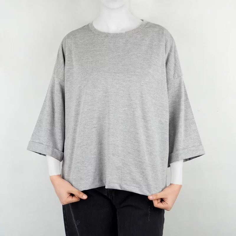 تیشرت زنانه نیزل طرح ساده نخ پنبه